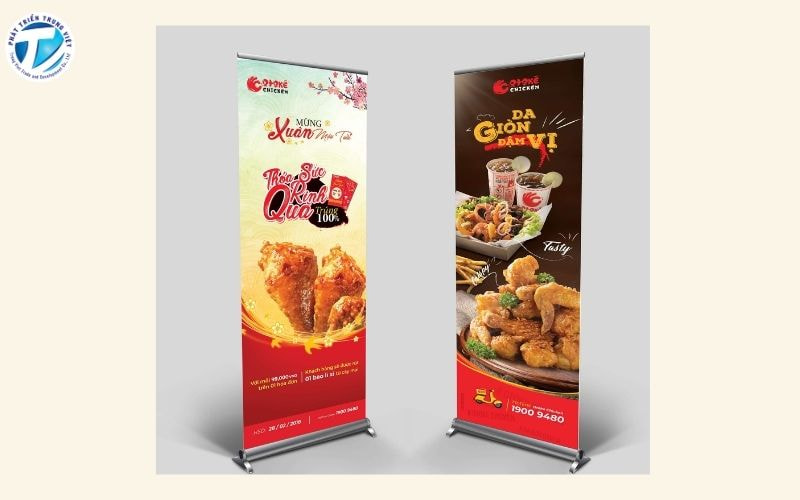 Standee có thể được nhanh chóng lắp đặt và tháo dỡ